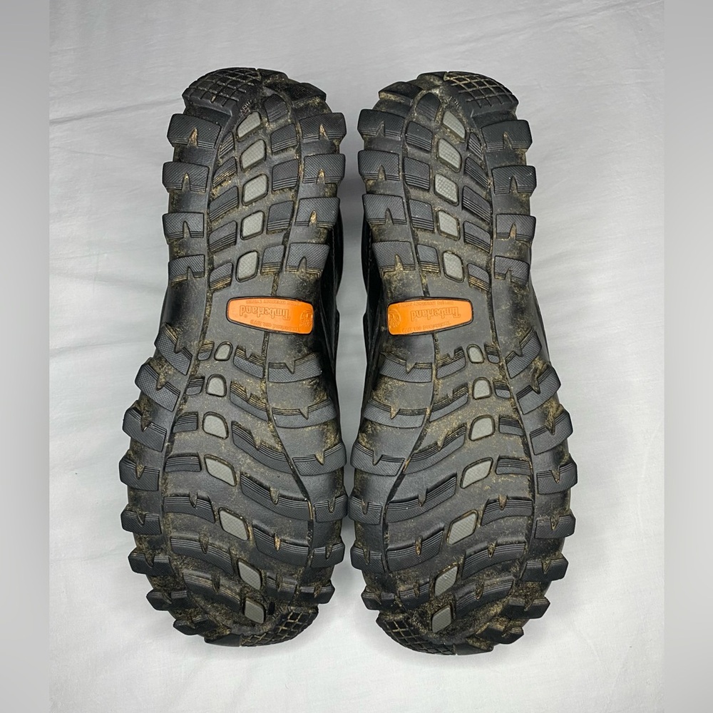 Timberland PRO Men's Black Leather Work Sneakers - Picture 7 of 9